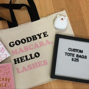 Personalized Lashes Tote Bag